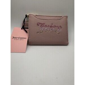 Juicy Couture Breaking the Rules Bifold Pull Out Card Case Wallet DUSTY BLUSH